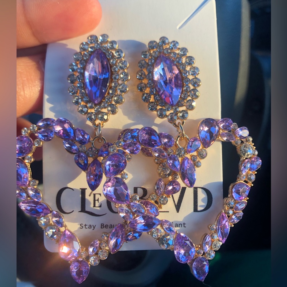 💜One of a kind amethyst purple HEART💜